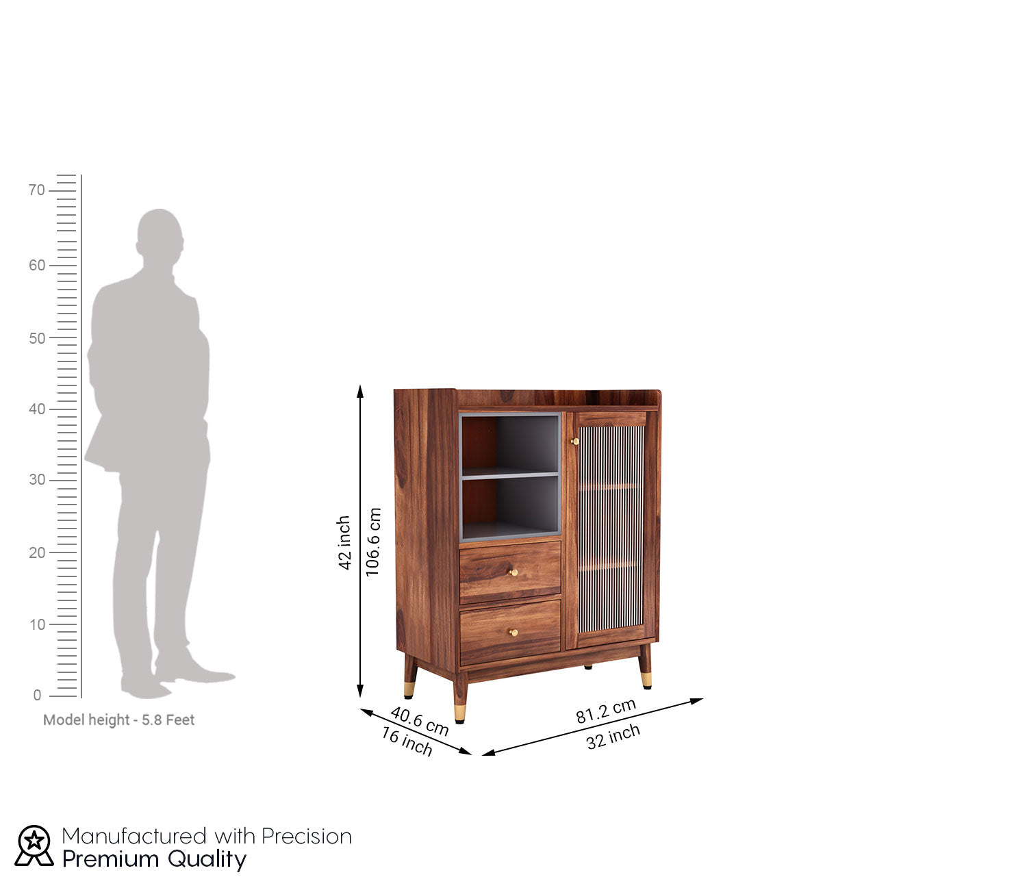 Israel Sheesham wood Sideboard and Cabinet