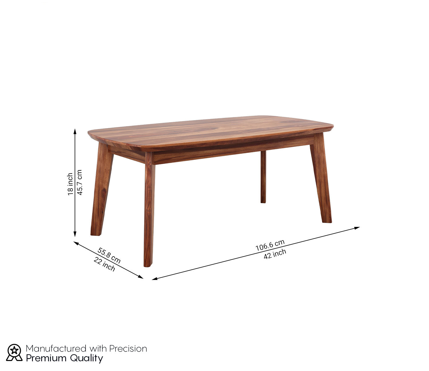 Adeline Sheesham Wood Coffee Table