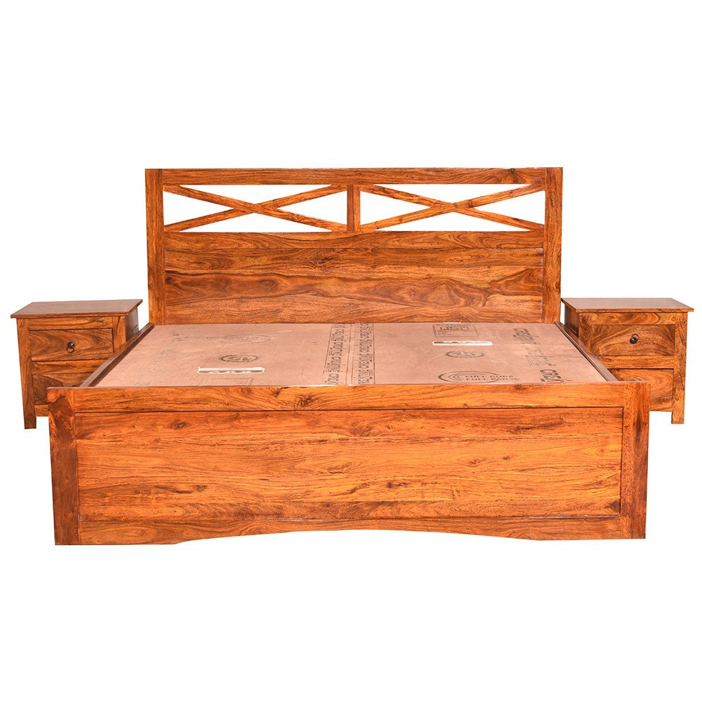 Kairi Sheesham Wood Krrish Bed Without box