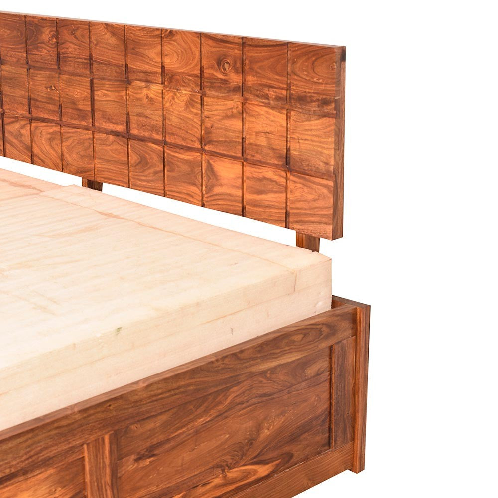 Sapphire Sheesham Wood Bed Bacon With Storage