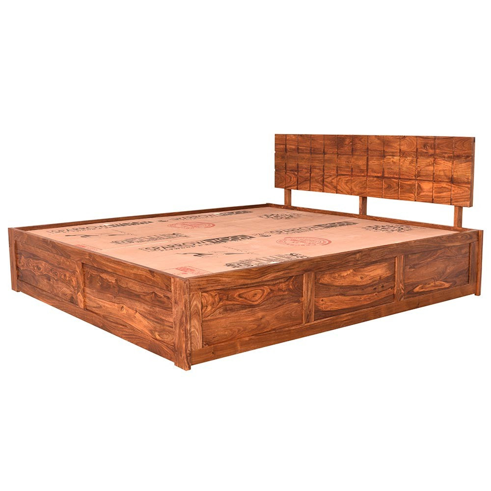 Sapphire Sheesham Wood Bed Bacon With Storage