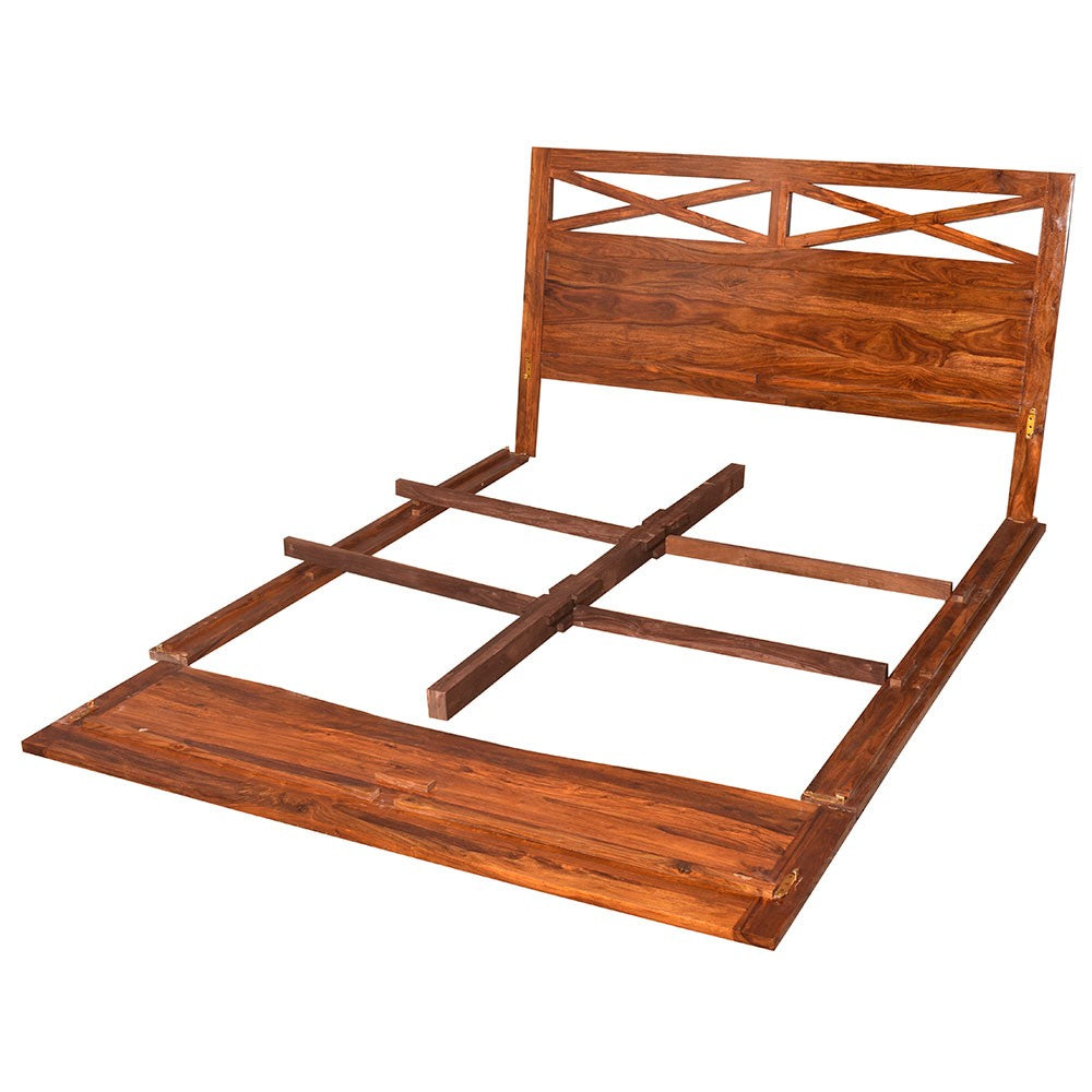 Kairi Sheesham Wood Krrish Bed Without box