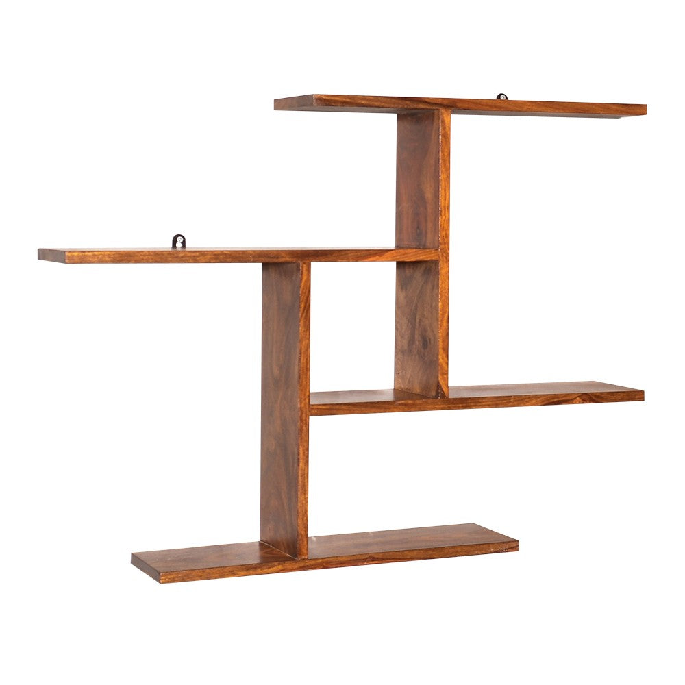 Lorelai Wooden Geometric Wall Shelf