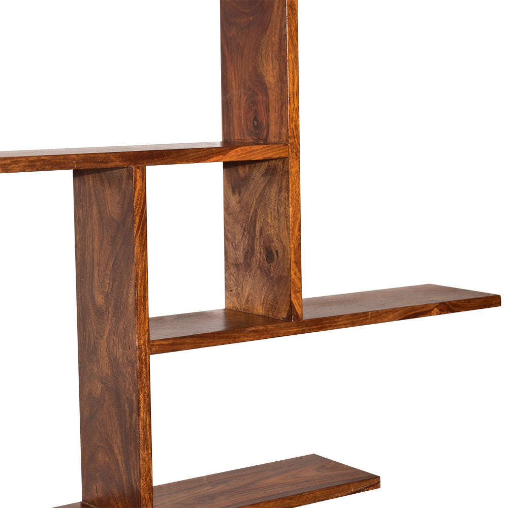 Lorelai Wooden Geometric Wall Shelf
