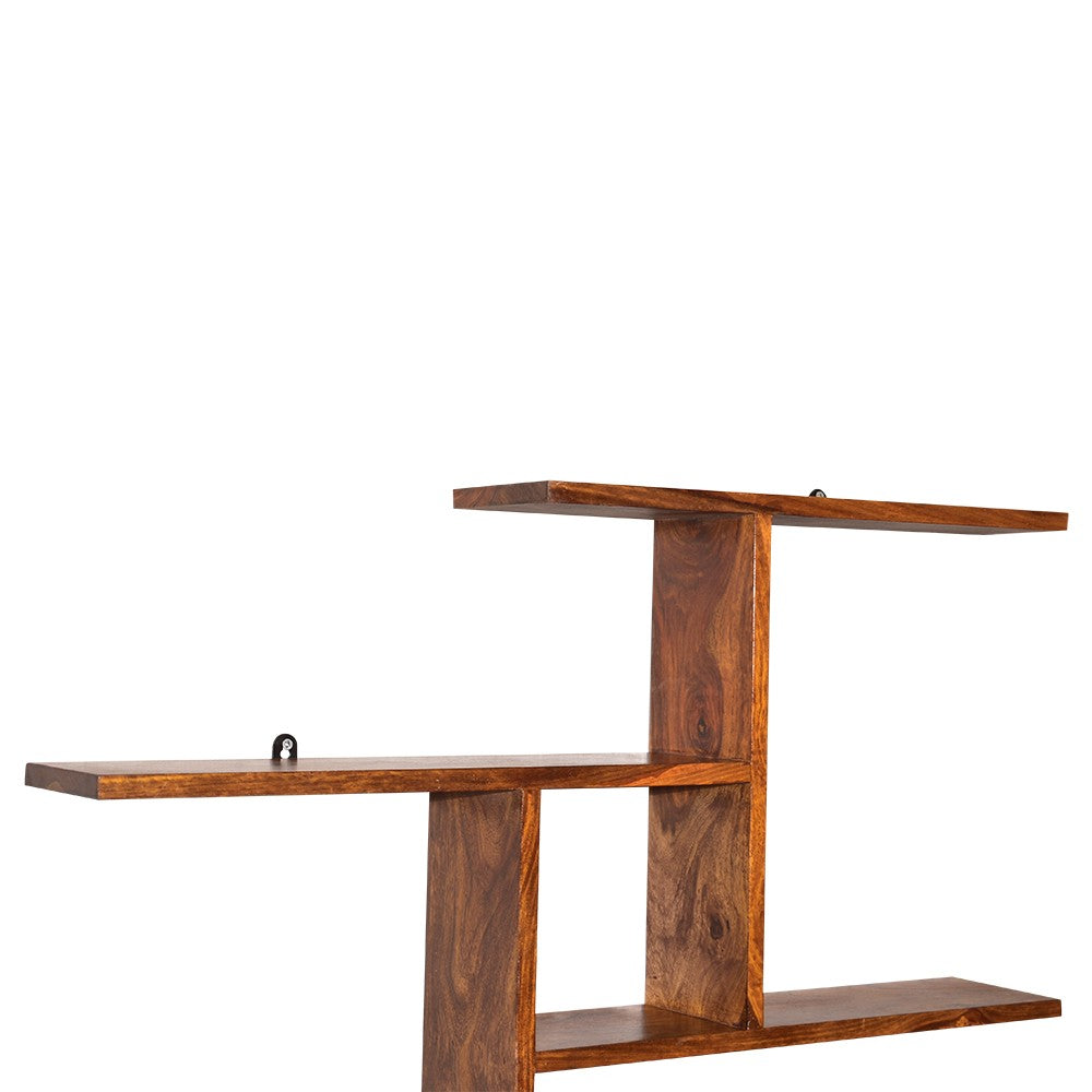 Lorelai Wooden Geometric Wall Shelf