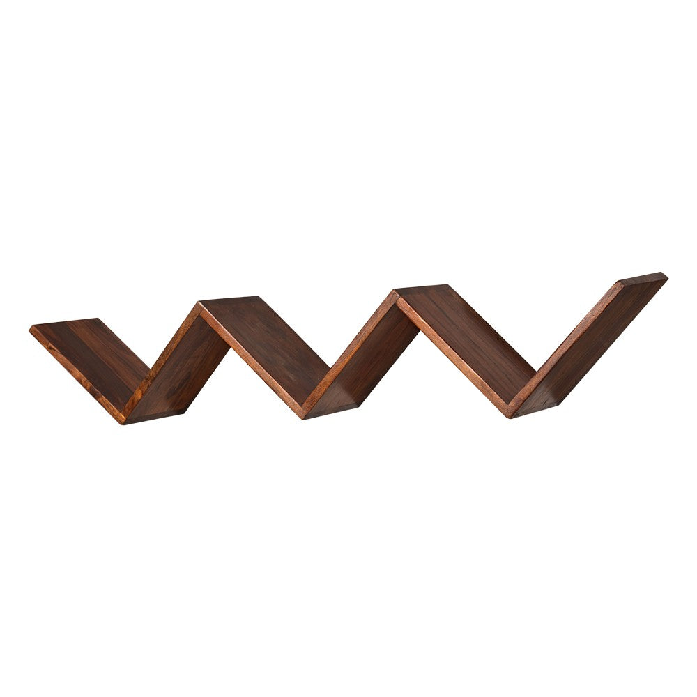 Renata Multi-Purpose W-Shape Wooden Wall Shelf