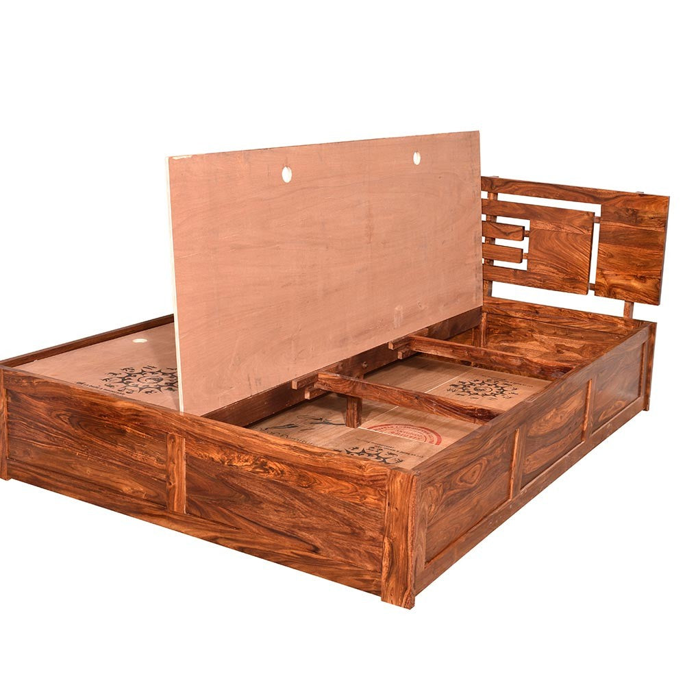 Clare Sheesham Felton Wood Bed With Storage