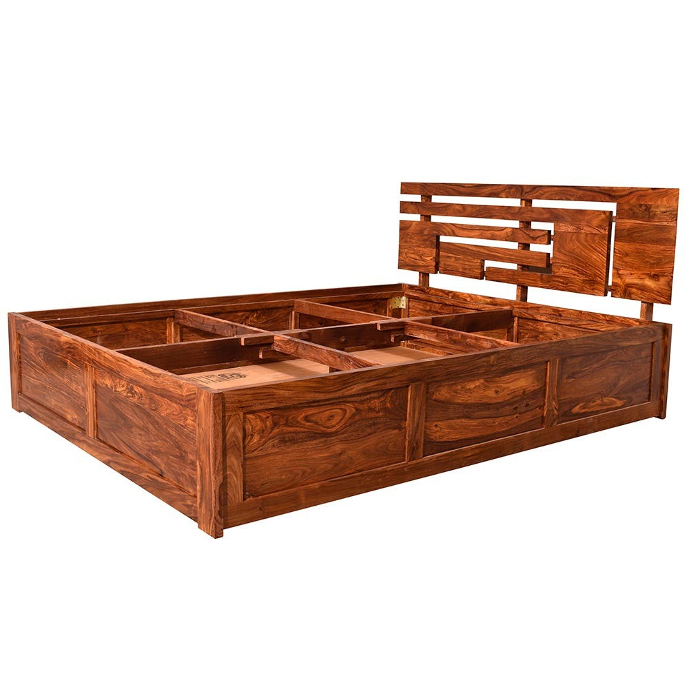 Clare Sheesham Felton Wood Bed With Storage