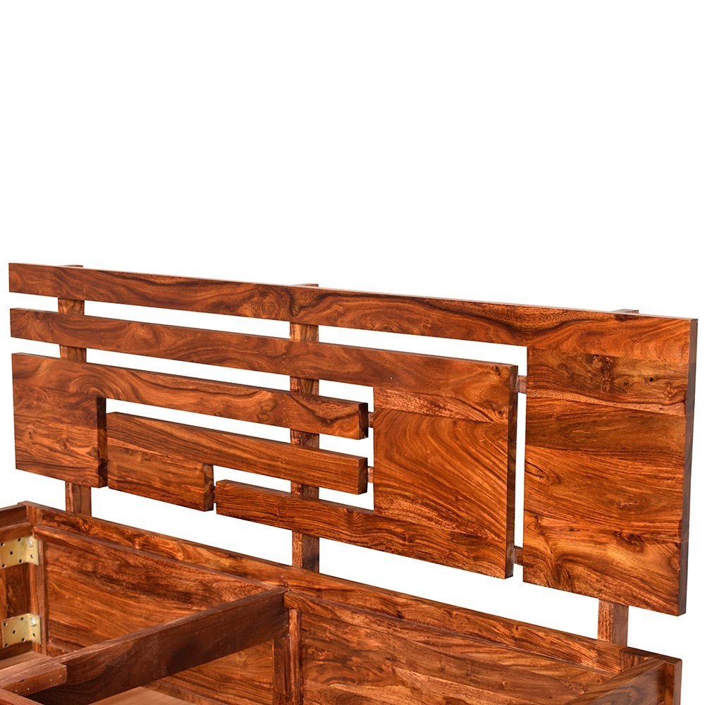 Clare Sheesham Felton Wood Bed With Storage
