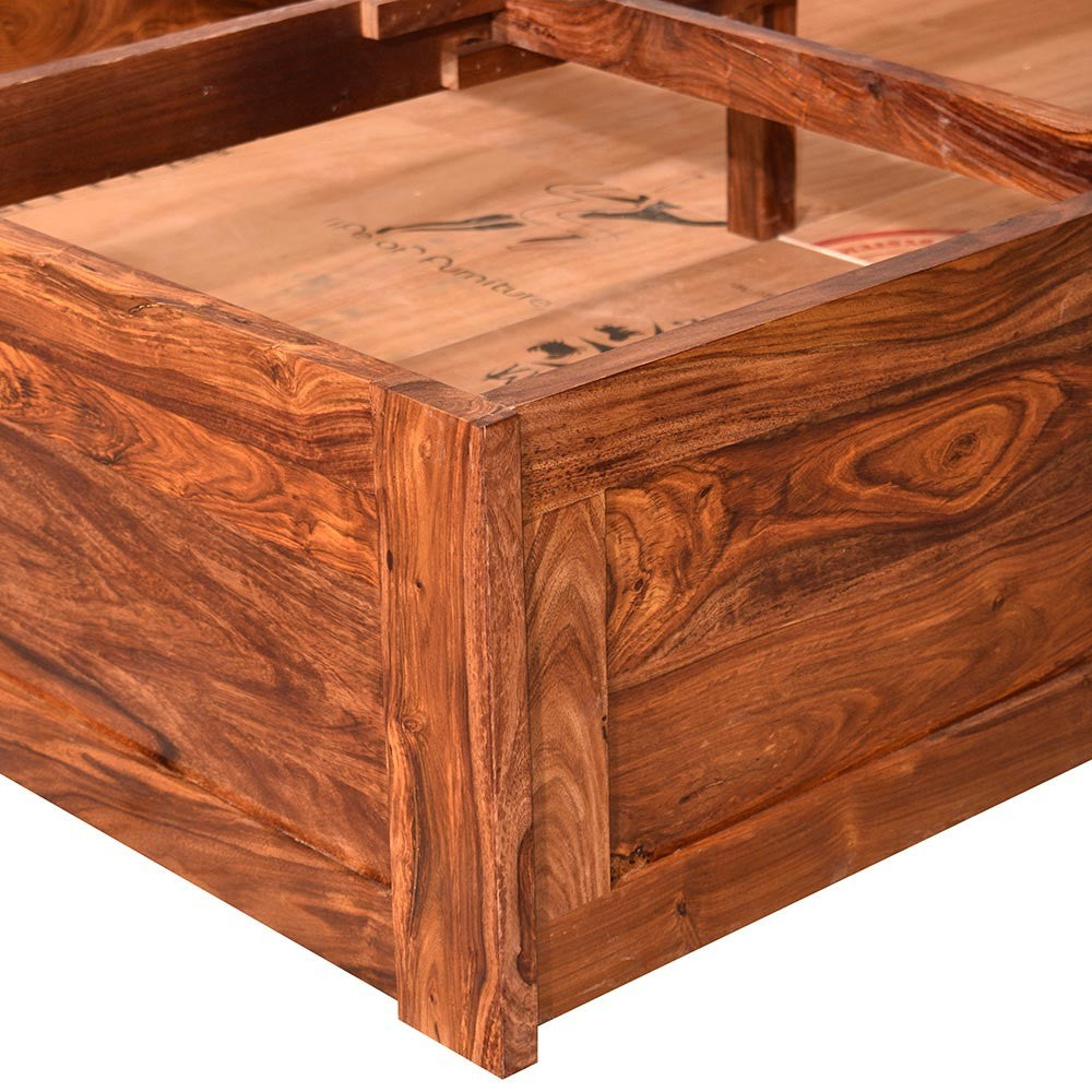 Clare Sheesham Felton Wood Bed With Storage