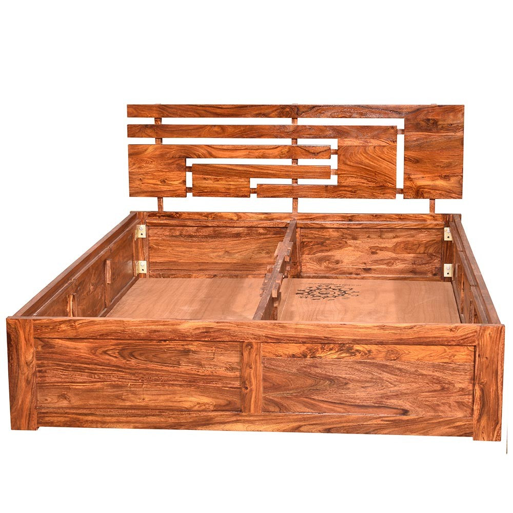 Clare Sheesham Felton Wood Bed With Storage