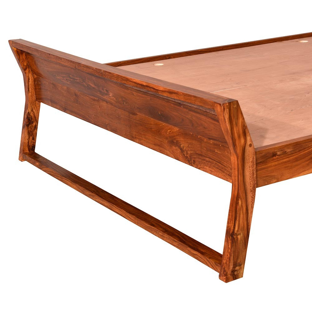 Alitzel Wooden Home Bed Without Storage