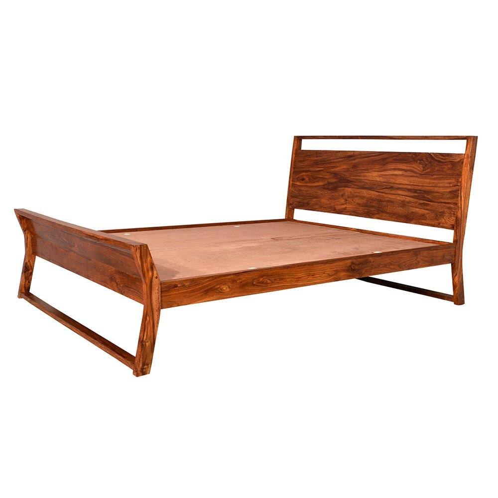 Alitzel Wooden Home Bed Without Storage