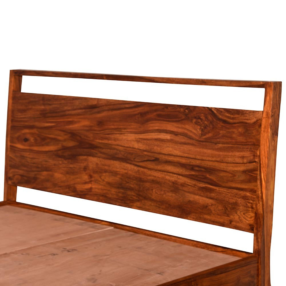 Alitzel Wooden Home Bed Without Storage