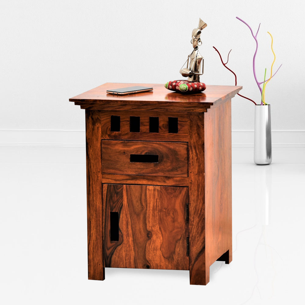 Amelie Bedside Table Natural Finish
