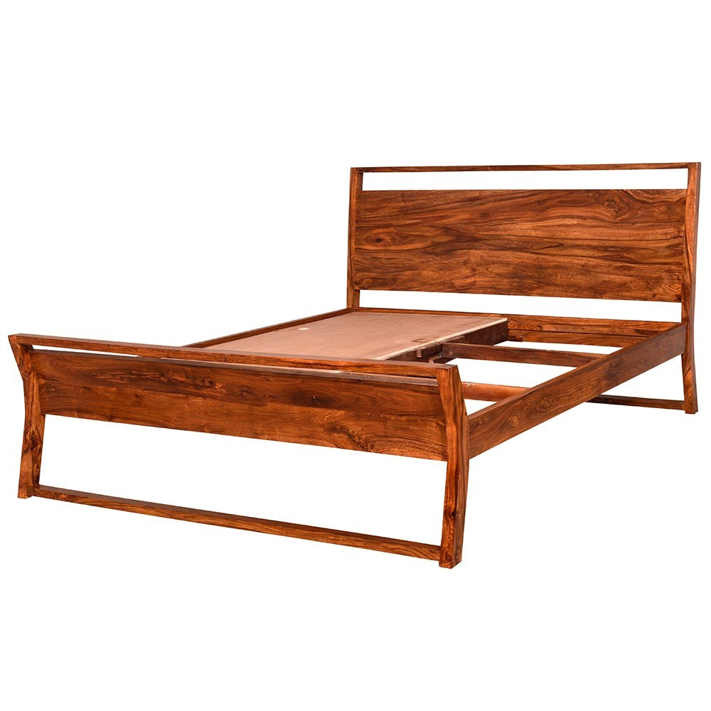 Alitzel Wooden Home Bed Without Storage