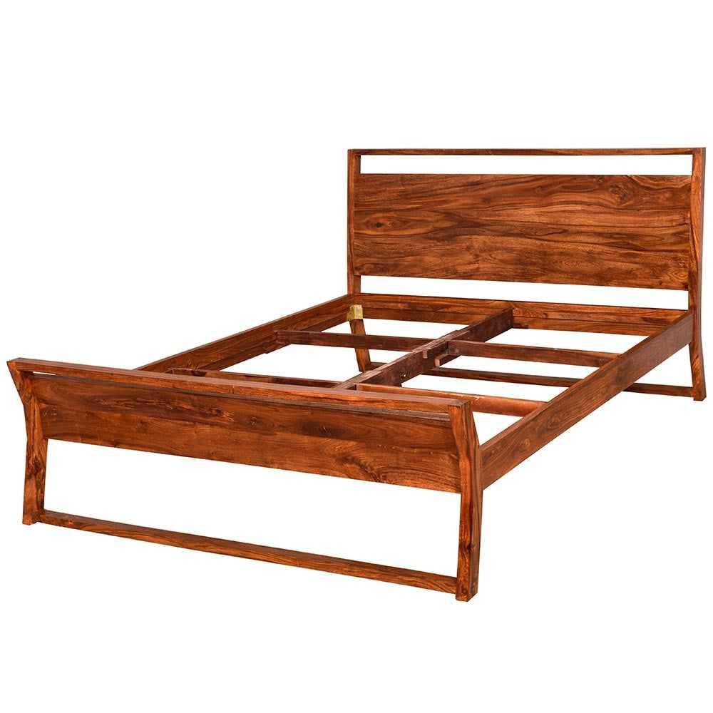 Alitzel Wooden Home Bed Without Storage