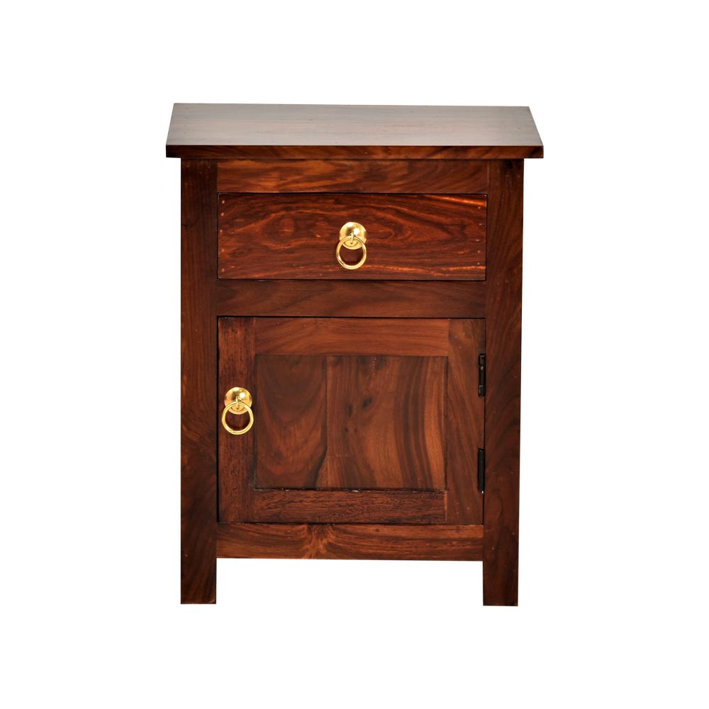Elliot Wood Bedside Table for Bedroom