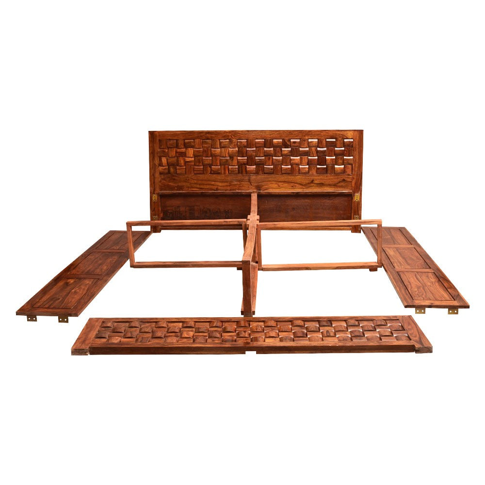 Katelyn Wooden King Size Howler Bed With Storage