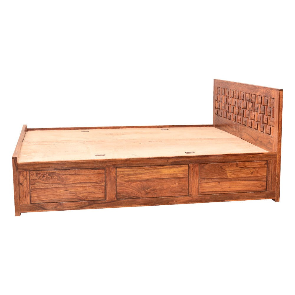 Katelyn Wooden King Size Howler Bed With Storage