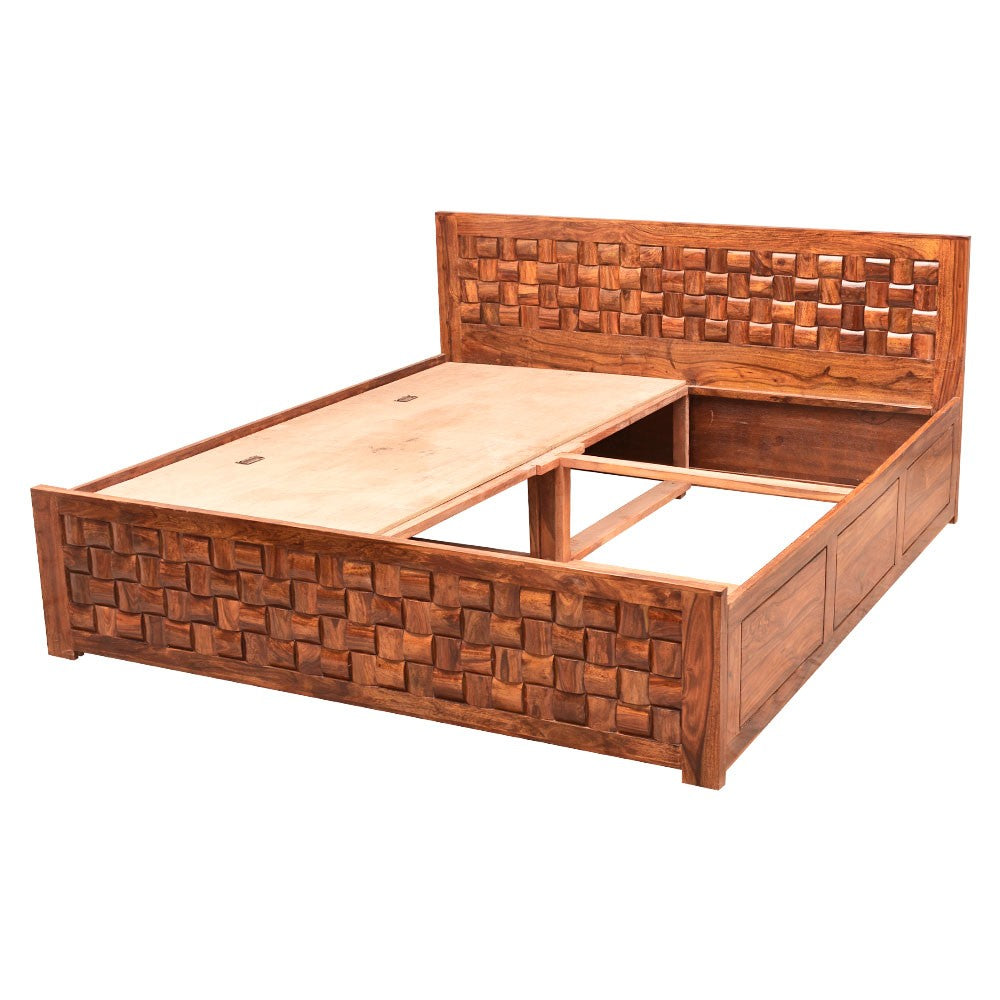 Katelyn Wooden King Size Howler Bed With Storage