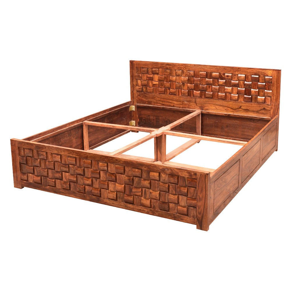 Katelyn Wooden King Size Howler Bed With Storage