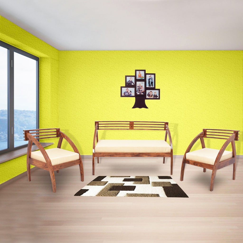 Gracelynn Wooden Mariana Traditional Sofa Set