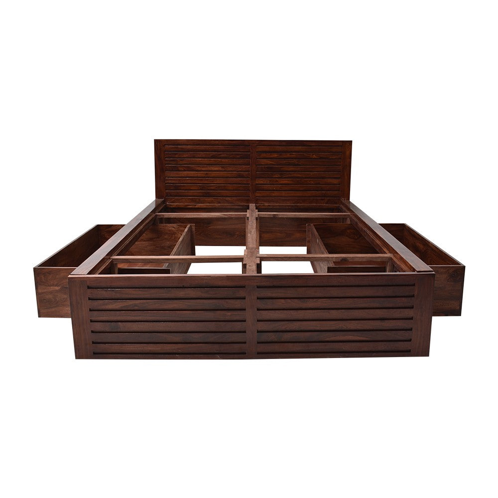 Neriah Wooden Home Cambrey Bed With Storage