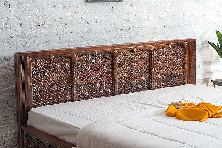 Josiah Brass Panache Bed with Storage