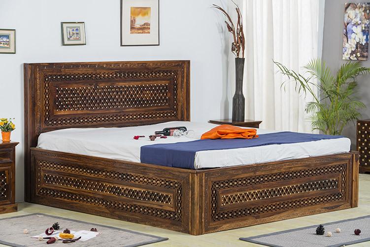 Charles Brass Bed B with Storage