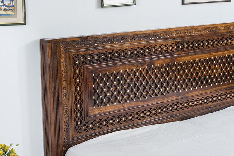 Charles Brass Bed B with Storage
