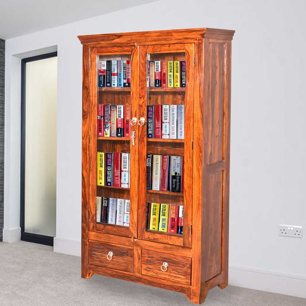 Scarlet Sheesham wooden Regio Bookshelf