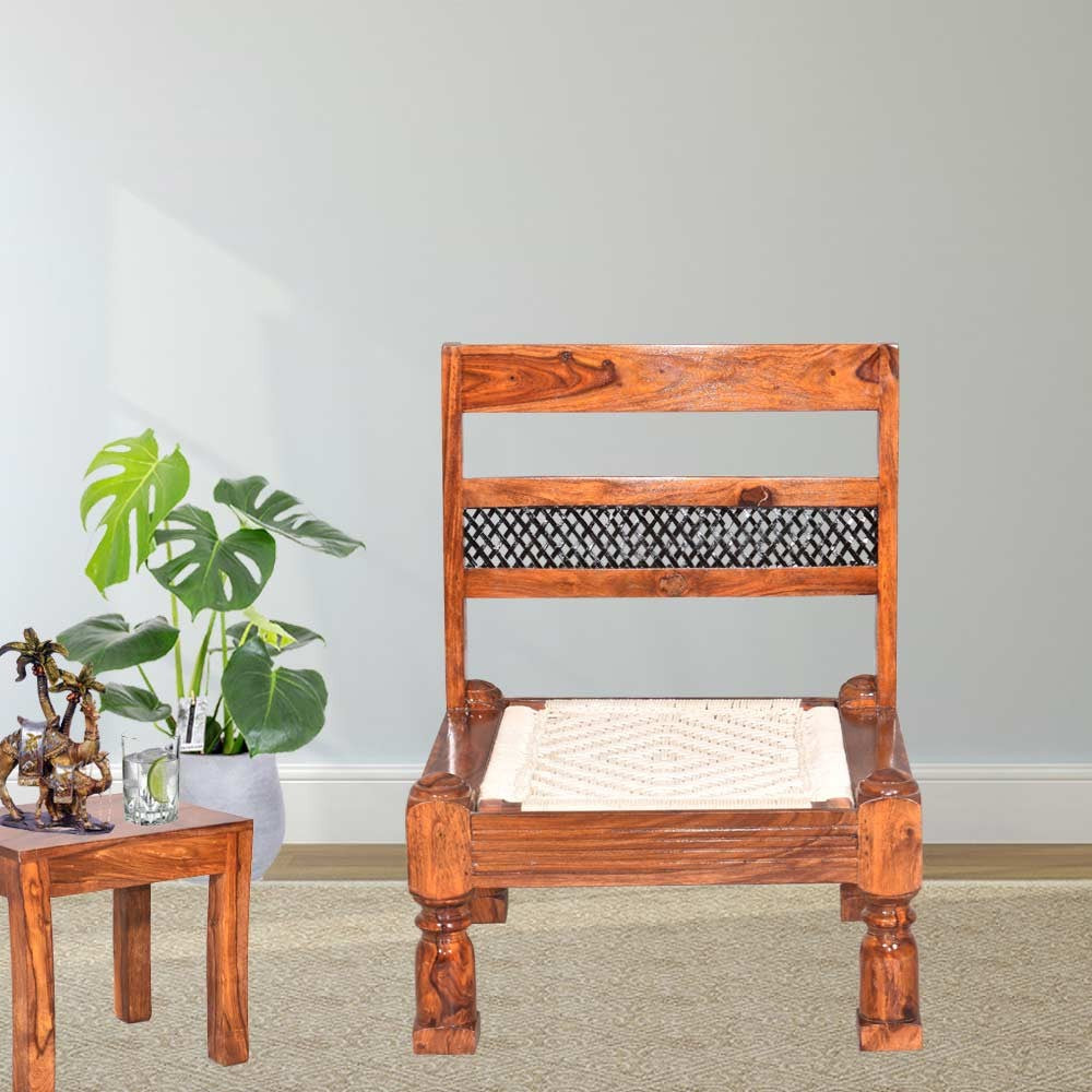 Quincy Wood Rajasthani Backrest Pidha