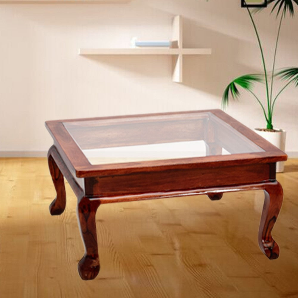 Arielle Glass Top Center Table