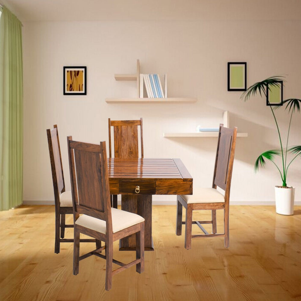 Cecelia Sheesham 4 Seater Dining Table