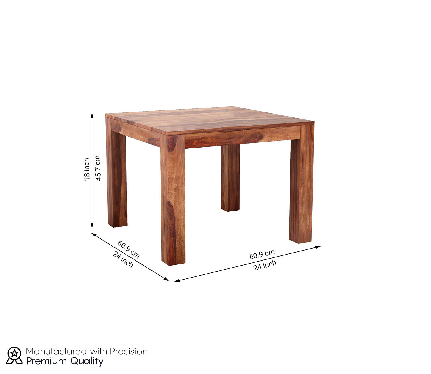 Delilah Sheesham Wood Square Coffee Table