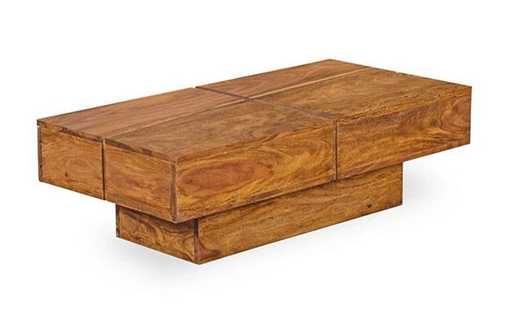 Maya Wooden Center Table for Living Room | Coffee Table for Home | Center Table