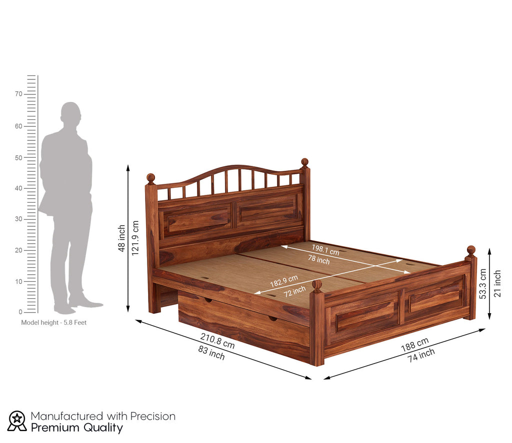 Hank Bed With Storage