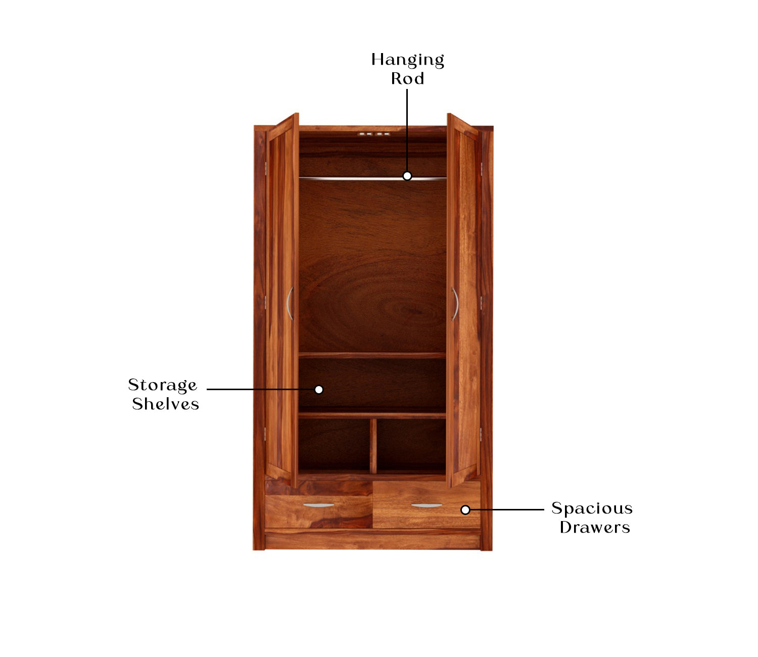Maximus 2 Door Multi Utility Wardrobe