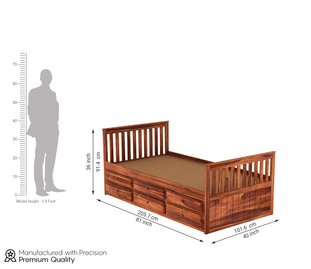 Nathan Kids Trundle Bed With Storage