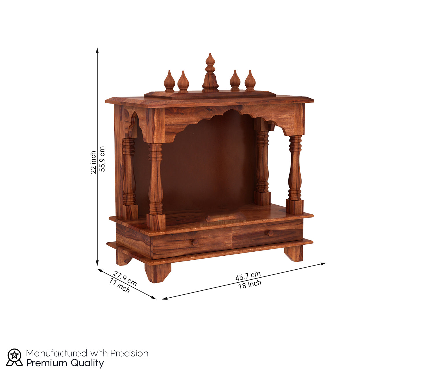 Zaire Wall Mounted Home Temple