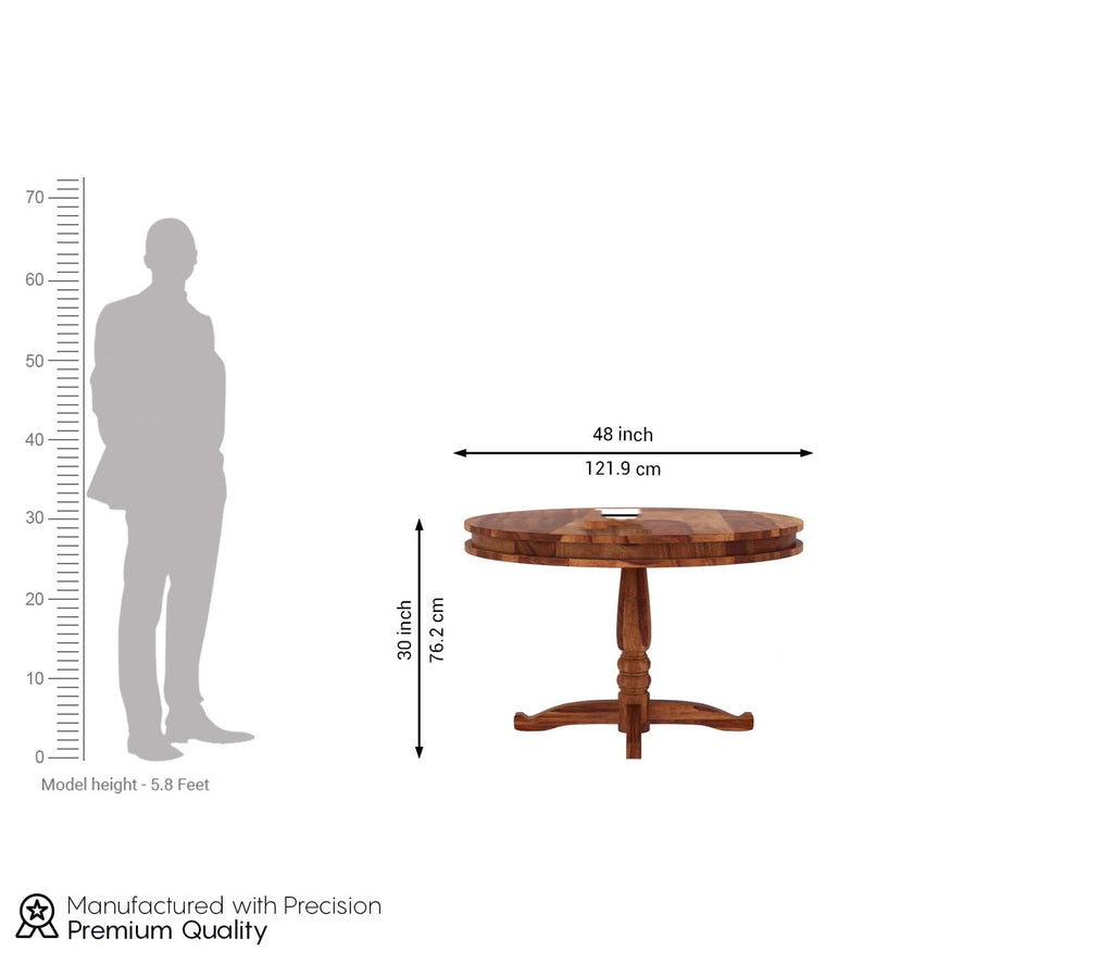 Ace 4 Seater Round Dining Table