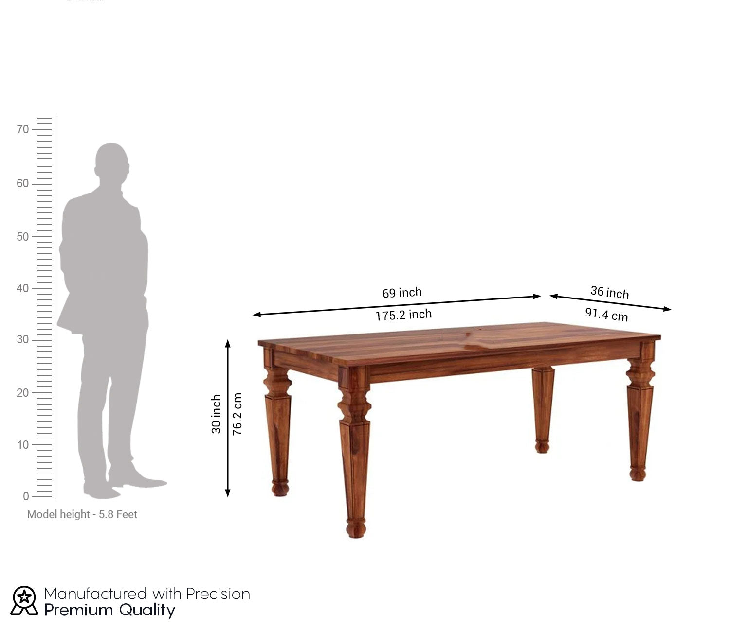 Snickerdoodle 6 Seater Dining Table