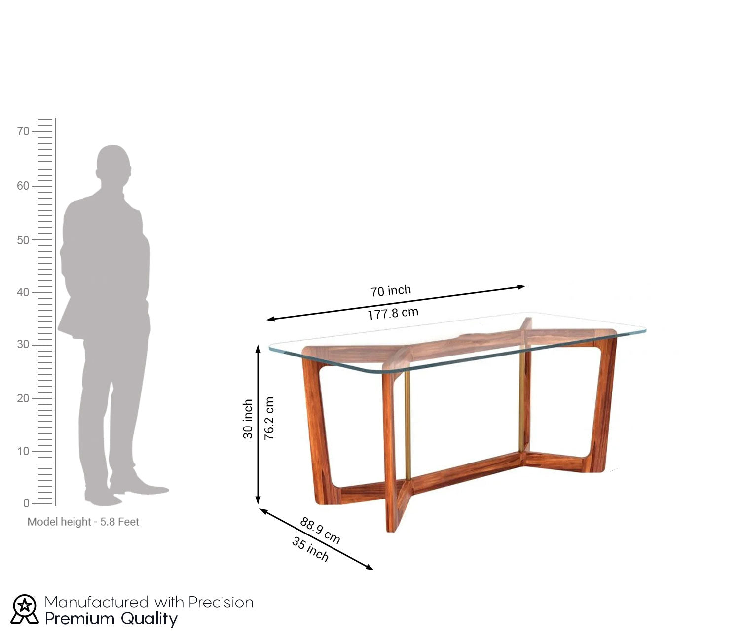 Peanut 6 Seater Dining Table