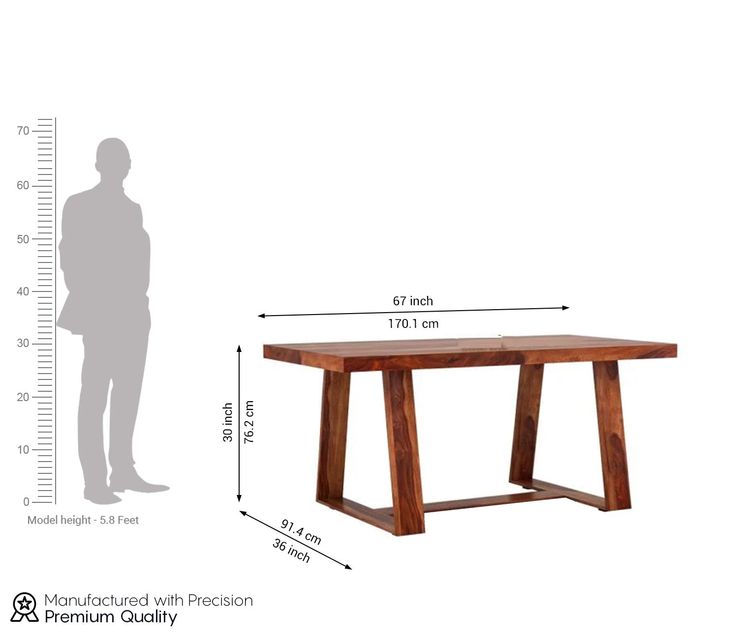 Pippin 6 Seater Dining Table