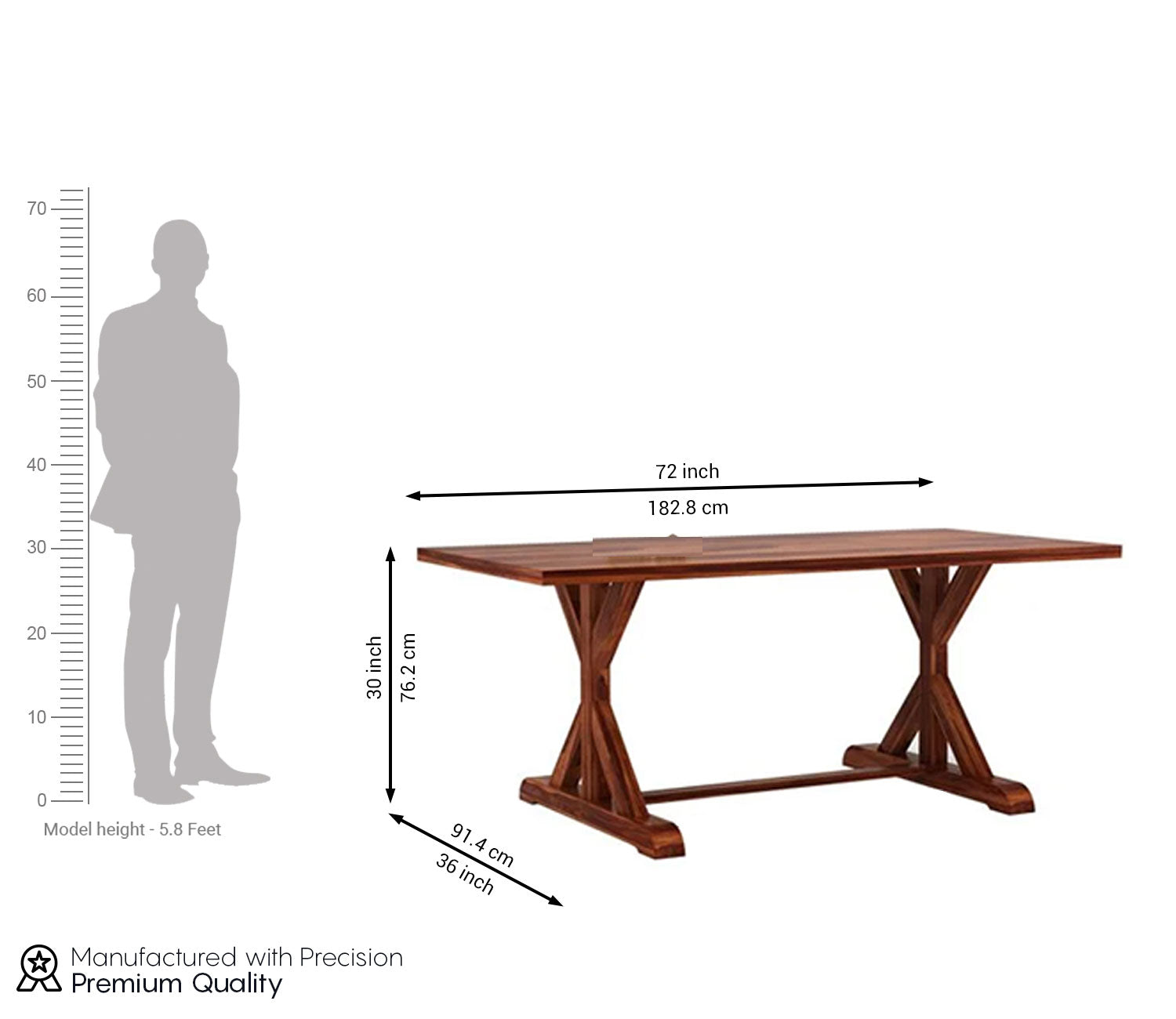 Peachy 6 Seater Dining Table