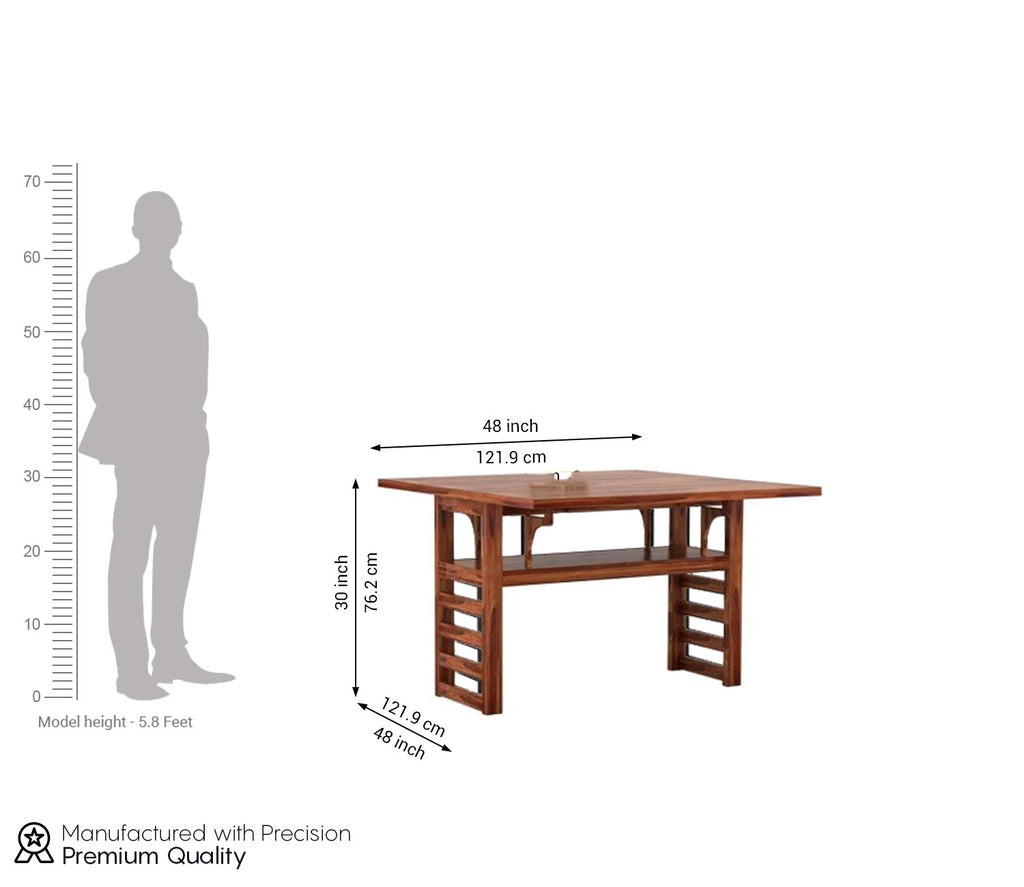 Muffin Foldable Dining Table 4 Seater