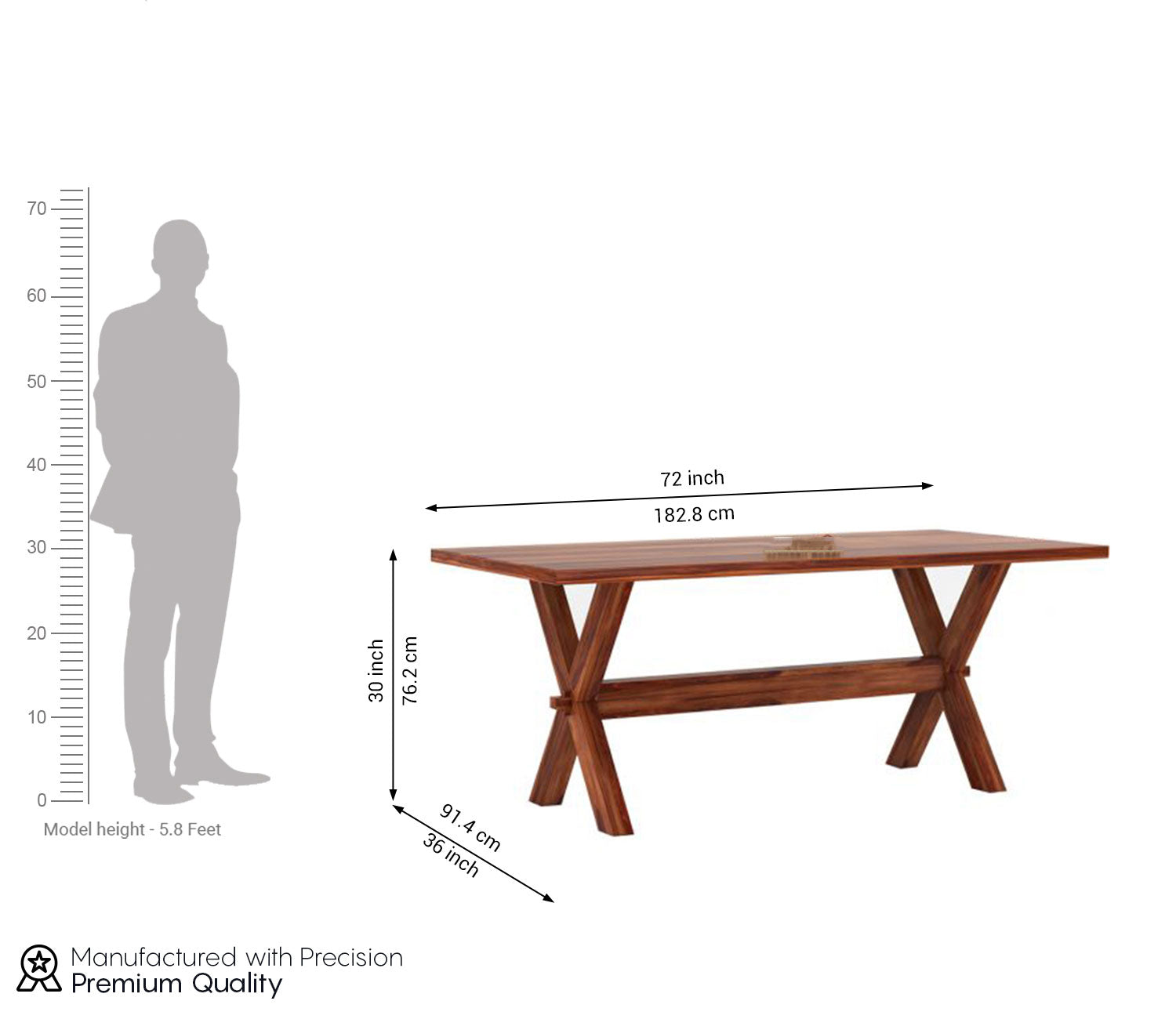 Cocoa Puff 6 Seater Dining Table
