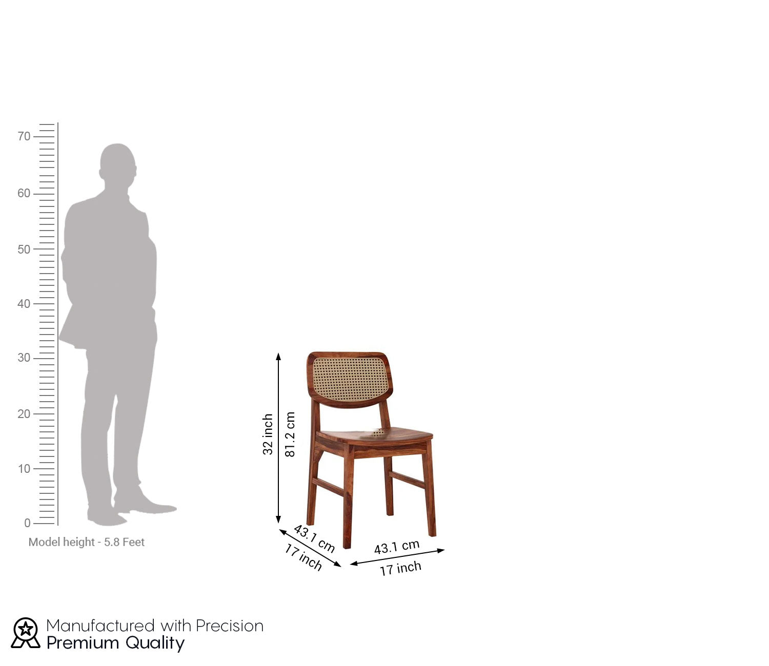 Trois Dining Chair without Cushion - Set of 2