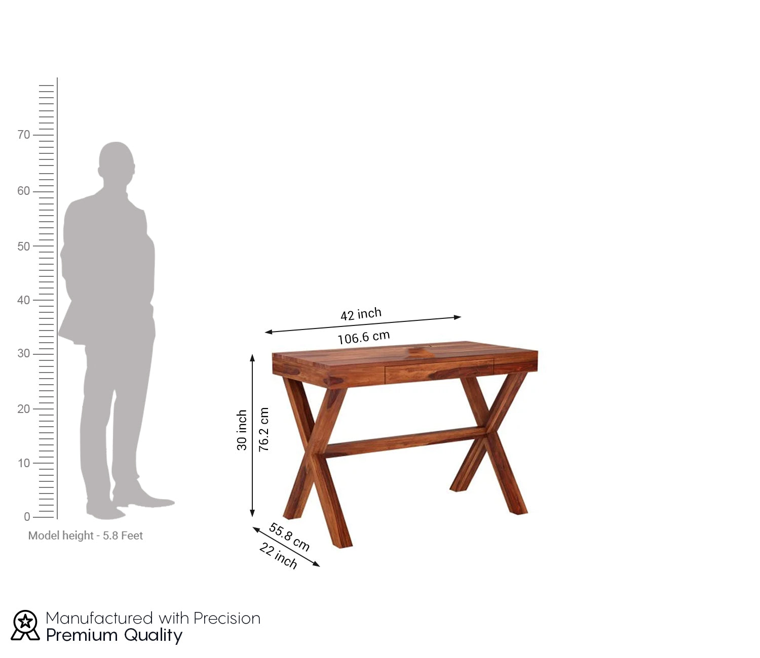 Gianna Solid Computer Desk